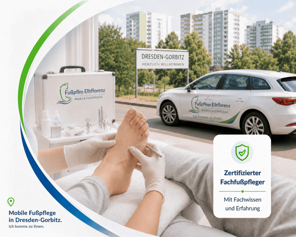 Mobile Fußpflege in Dresden-Gorbitz bei einem Hausbesuch
