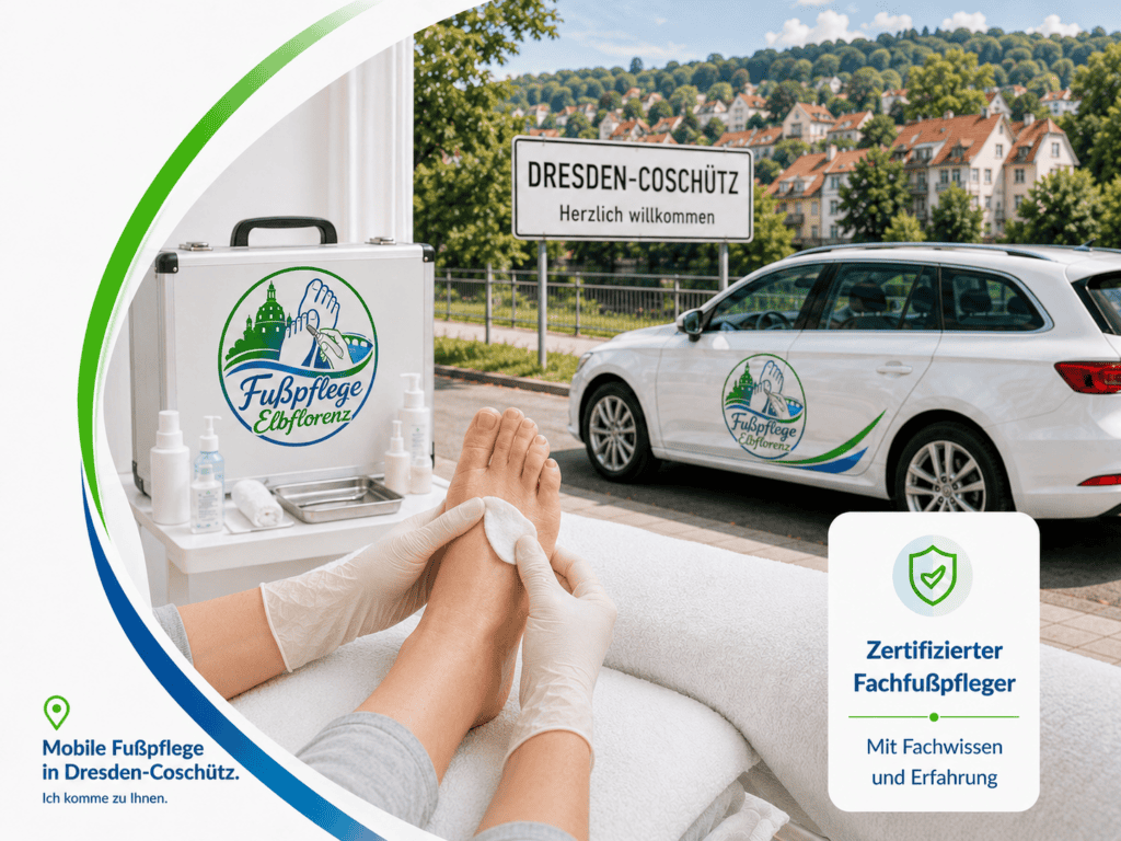 Mobile Fußpflege in Dresden-Coschütz bei einem Hausbesuch
